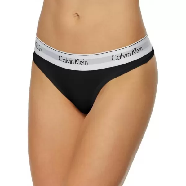 imageCalvin Klein Womens Modern Cotton ThongPantyBlack