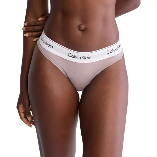 imageCalvin Klein Womens Modern Cotton ThongPantySand Trap