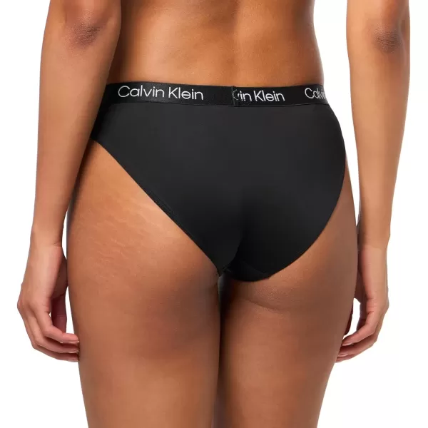 imageCalvin Klein Womens Motive Micro Stretch Multipack Bikini PantyBlack Wolf Grey Atlantic Deep