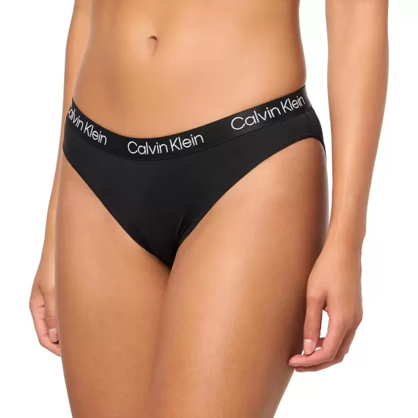 imageCalvin Klein Womens Motive Micro Stretch Multipack Bikini PantyBlackCedarSyrah