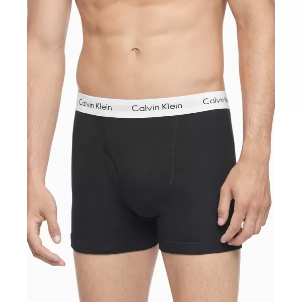 imageCalvin Klein Mens Cotton Classics 5Pack Boxer Brief3 Black Bodies W  Black Wb  2 Black Bodies W  White Wb