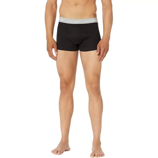 imageCalvin Klein Mens Cotton Classics 5Pack TrunkBlack W Natural Gray  Grey Heather  White  Night Sky  Ponderosa Pine