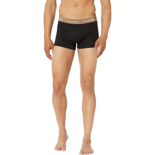 imageCalvin Klein Mens Cotton Classics 5Pack TrunkBlack W Natural Gray  Grey Heather  White  Night Sky  Ponderosa Pine