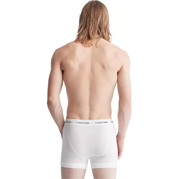 imageCalvin Klein Mens Cotton Classics 5Pack TrunkWhite W Natural Gray  Grey Heather  White  Night Sky  Ponderosa Pine