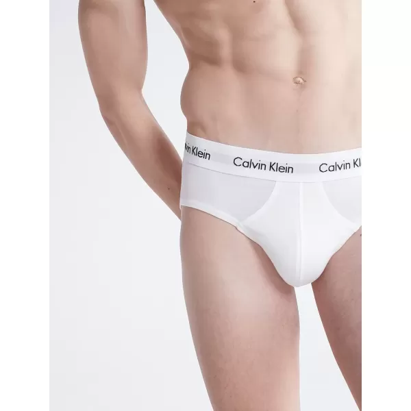 imageCalvin Klein Mens Cotton Stretch 3Pack BriefGrey  Black  White