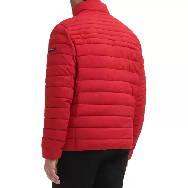 imageCalvin Klein Mens Full Zip Down Puffer CoatPackable Deep Red