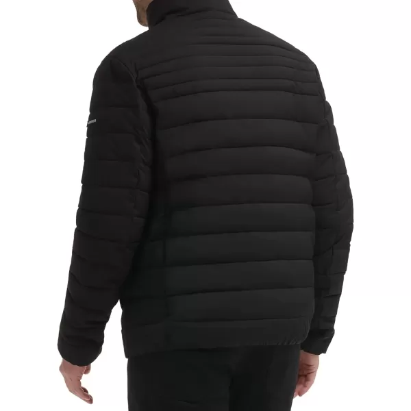 imageCalvin Klein Mens Full Zip Down Puffer CoatPackable Ebony