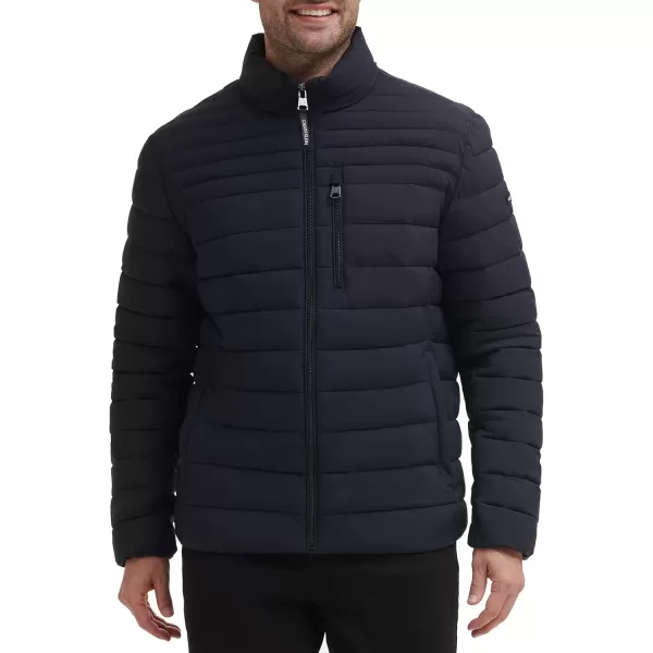 imageCalvin Klein Mens Full Zip Down Puffer CoatPackable True Navy