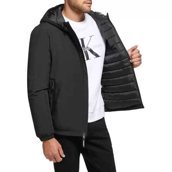 imageCalvin Klein Mens Hooded WindbreakerClassic Hooded Black