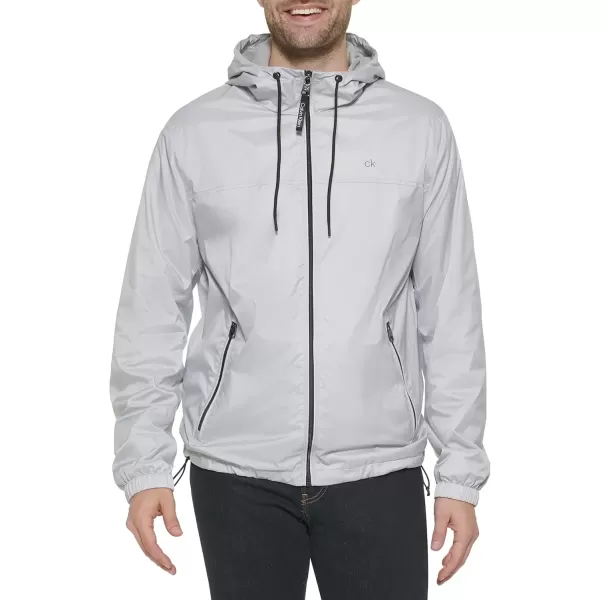 imageCalvin Klein Mens Hooded WindbreakerWindbreaker Grey