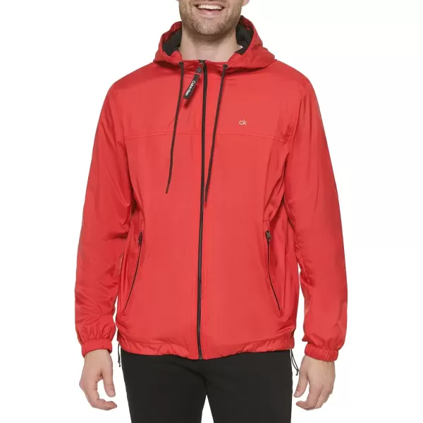 imageCalvin Klein Mens Hooded WindbreakerWindbreaker Red