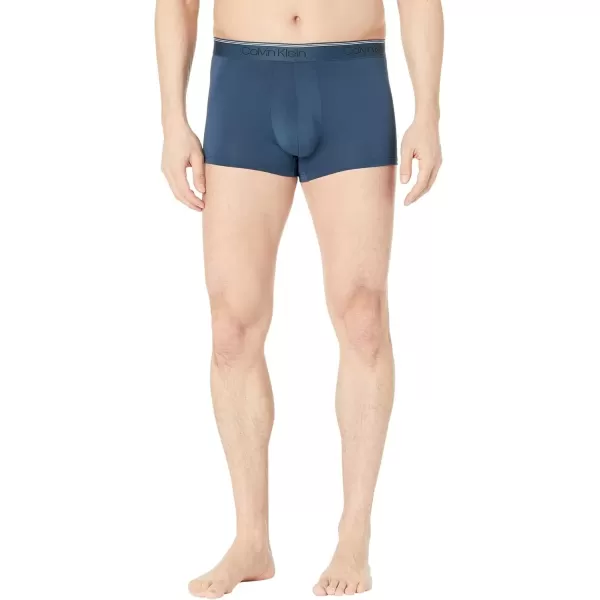 imageCalvin Klein Mens Micro Stretch 5Pack Low Rise TrunkAmethystSilver BirchMidnight Navy