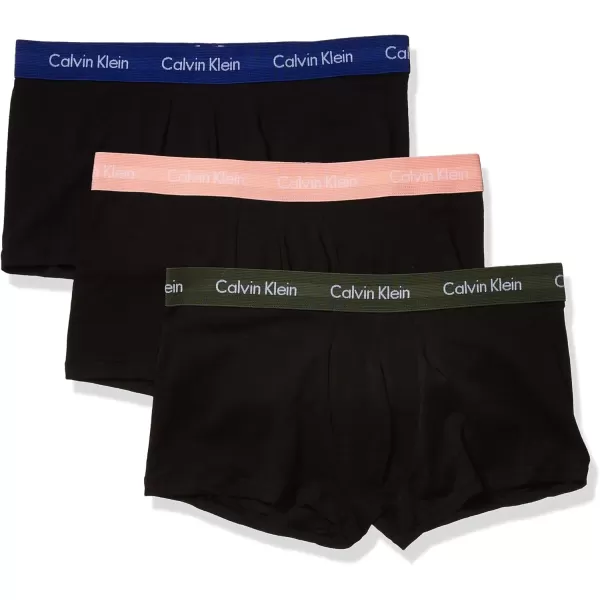 imageCalvin Klein Mens Micro Stretch 5Pack Low Rise TrunkBlackCandlelightDuffle BagNavy Seal