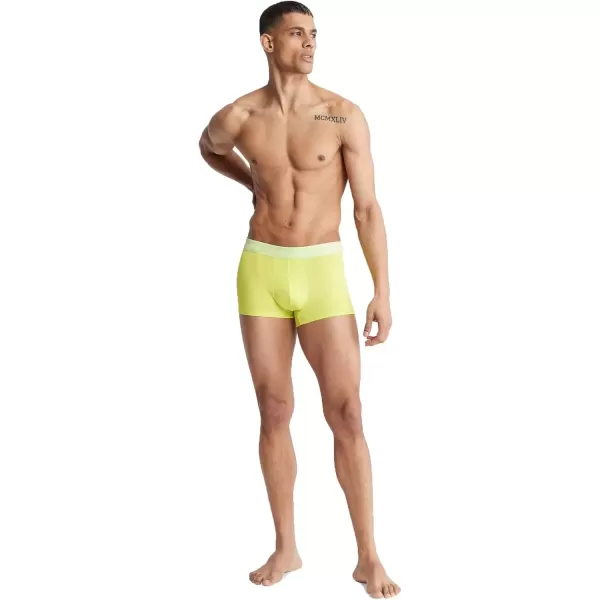 imageCalvin Klein Mens Micro Stretch 5Pack Low Rise TrunkLemon Lime