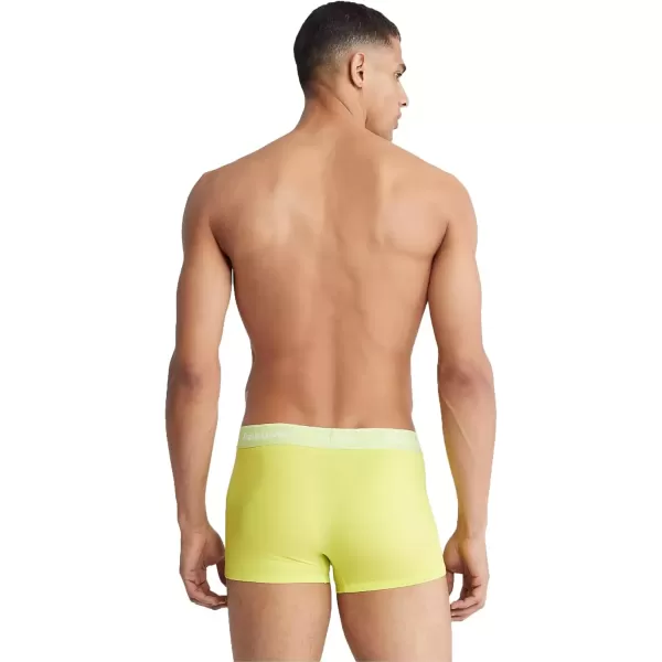 imageCalvin Klein Mens Micro Stretch 5Pack Low Rise TrunkLemon Lime