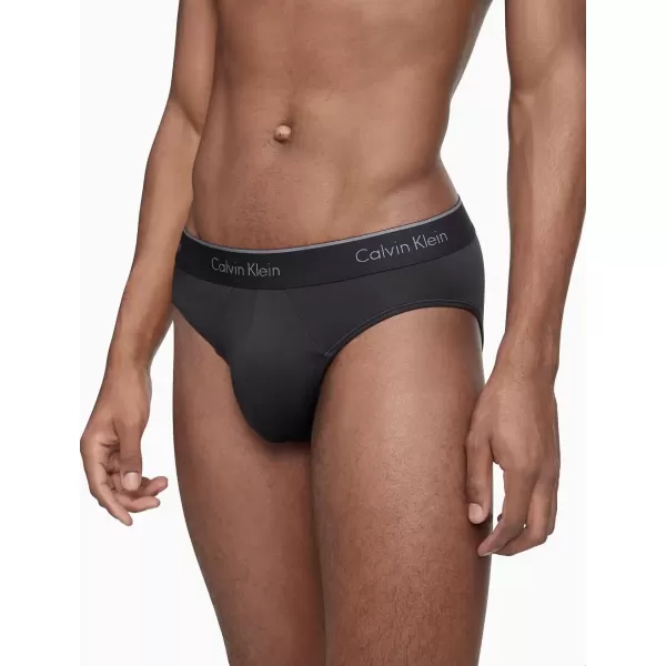 imageCalvin Klein Mens Micro Stretch 7Pack Hip Brief2 Black  2 Blue Shadow  2 Medium Grey  1 Cobalt Water