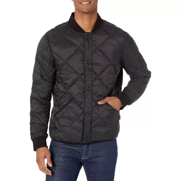 imageCalvin Klein Mens Reversible Diamond Quilted JacketReversible Black