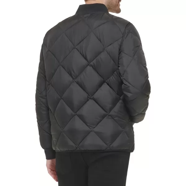 imageCalvin Klein Mens Reversible Diamond Quilted JacketReversible Black