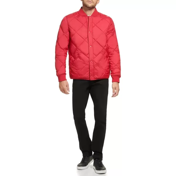 imageCalvin Klein Mens Reversible Diamond Quilted JacketReversible Deep Red