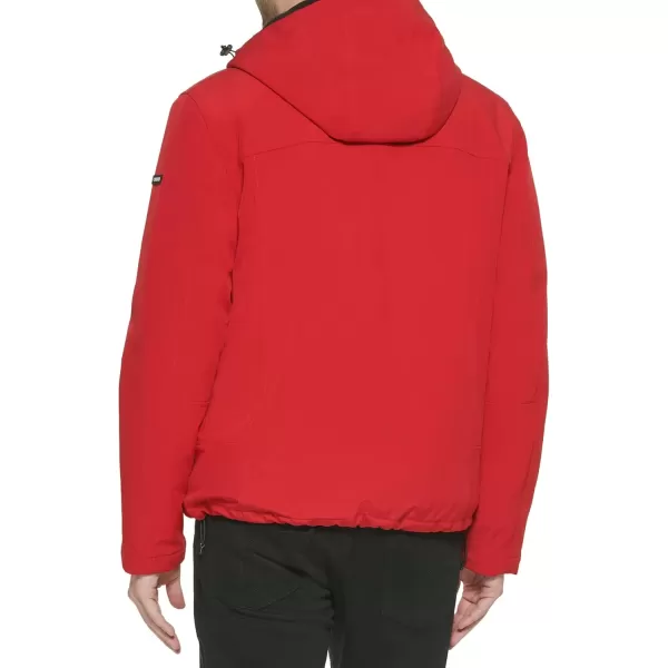 imageCalvin Klein Mens Sherpa Lined Hooded Soft Shell JacketSherpa Lined True Red