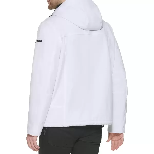 imageCalvin Klein Mens Sherpa Lined Hooded Soft Shell JacketSherpa Lined White