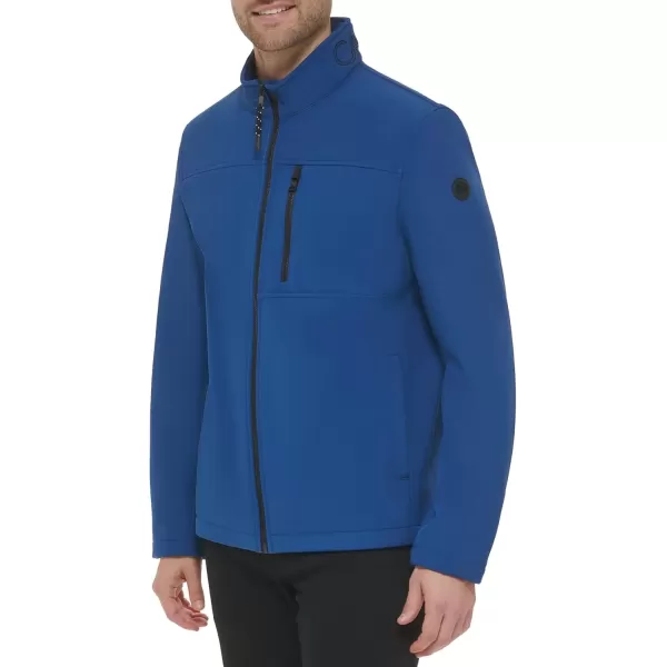 imageCalvin Klein Mens Water Resistant Windbreaker Jackets for Men Standard and Big and TallSoft Shell Blue Edge