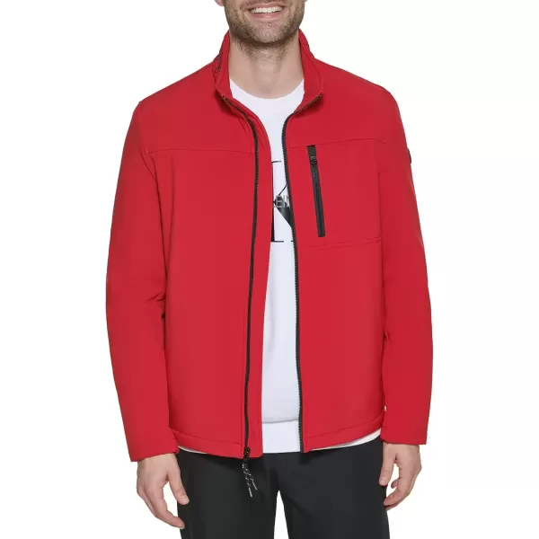 imageCalvin Klein Mens Water Resistant Windbreaker Jackets for Men Standard and Big and TallSoft Shell Deep Red