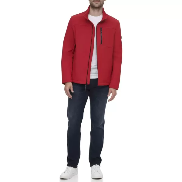 imageCalvin Klein Mens Water Resistant Windbreaker Jackets for Men Standard and Big and TallSoft Shell Deep Red