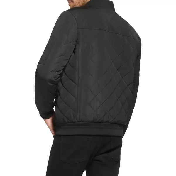 imageCalvin Klein mens Quilted Zipper Detail Flight JacketFlight Black