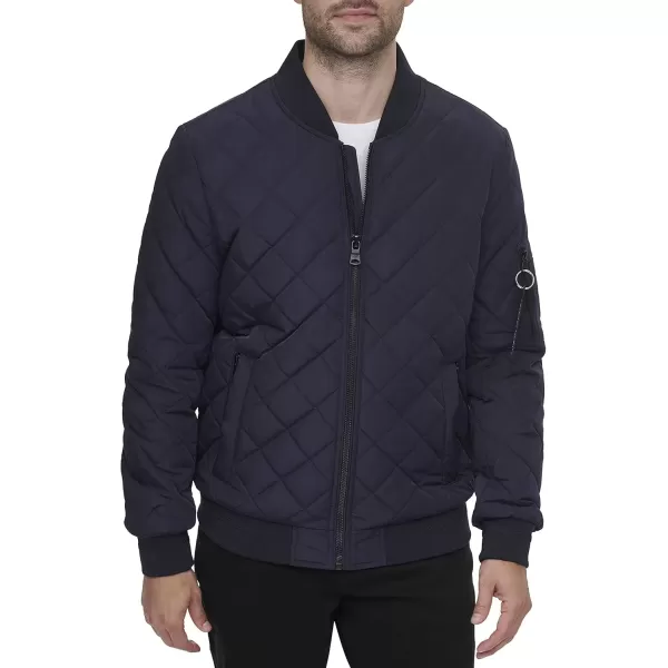 imageCalvin Klein mens Quilted Zipper Detail Flight JacketFlight True Navy