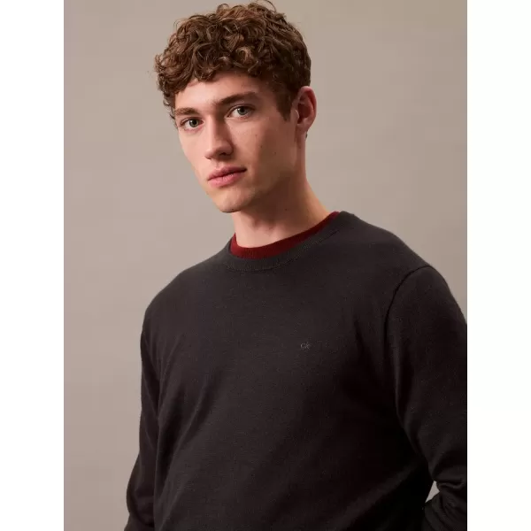 imageCalvin Klein Mens Extra Fine Merino Wool SweaterVulcan