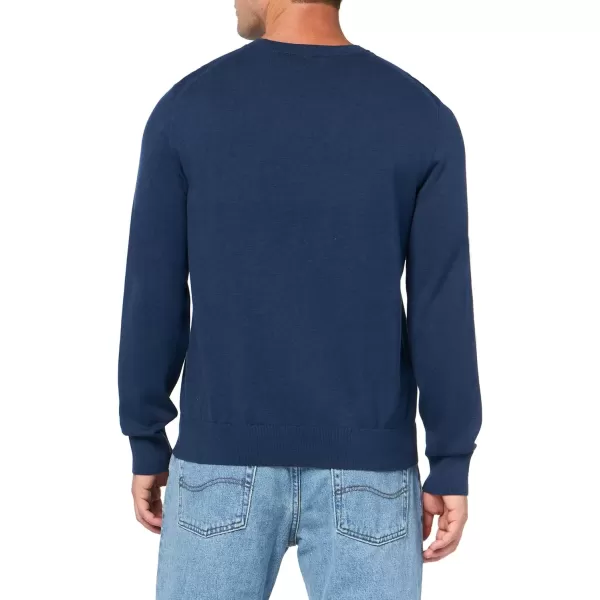 imageCalvin Klein Mens Smooth Cotton Crewneck SweaterBlueprint Heather