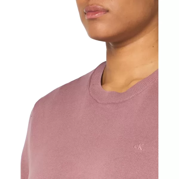 imageCalvin Klein Mens Smooth Cotton Crewneck SweaterCapri Rose