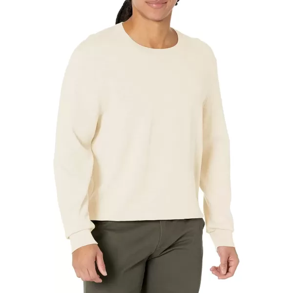 imageCalvin Klein Mens Smooth Cotton Crewneck SweaterIvory