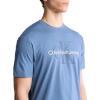 imageCalvin Klein Mens Monogram Logo Crewneck TShirtBlue Horizon