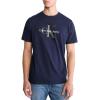 imageCalvin Klein Mens Monogram Logo Crewneck TShirtDark Sapphire