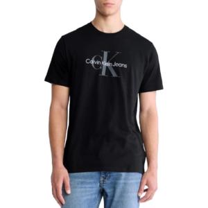 imageCalvin Klein Mens Monogram Logo Crewneck TShirtClassic Black