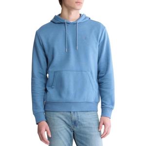 imageCalvin Klein Mens Monogram Logo Fleece HoodieBlue Horizon