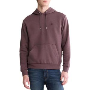 imageCalvin Klein Mens Monogram Logo Fleece HoodieRaisin