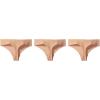 imageCalvin Klein Womens Invisibles Seamless Thong Panties 3 PackLight Caramel 3 Pack