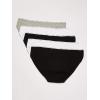 imageCalvin Klein Womens Cotton Stretch Logo Bikini Panties MultipackBlackWhiteGrey Heather