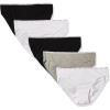 imageCalvin Klein Womens Cotton Stretch Logo Bikini Panties MultipackBlackWhiteGrey Heather