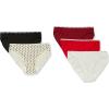 imageCalvin Klein Womens Cotton Stretch Logo Bikini Panties MultipackStar Stamp BlackExactRed CarpetBlackSnow Heather