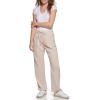 imageCalvin Klein Womens Crepe Gauze Straight Leg PantsBirch
