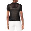 imageCalvin Klein Jeans Open Stitch Cap Sleeve Polo Shirt Black Large