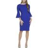 imageCalvin Klein Womens Peplum Sheath DressUltramarine