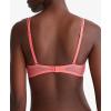 imageCalvin Klein Womens Sheer Marquisette Lightly Lined Demi BraCalypso Coral