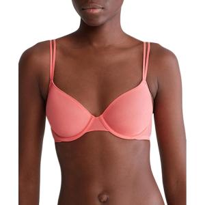 imageCalvin Klein Womens Sheer Marquisette Lightly Lined Demi BraCalypso Coral