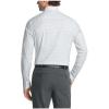 imageCalvin Klein Mens Non Iron Slim Fit Herringbone French Cuff Dress ShirtAqua Multi