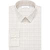 imageCalvin Klein Mens Non Iron Slim Fit Herringbone French Cuff Dress ShirtBeige
